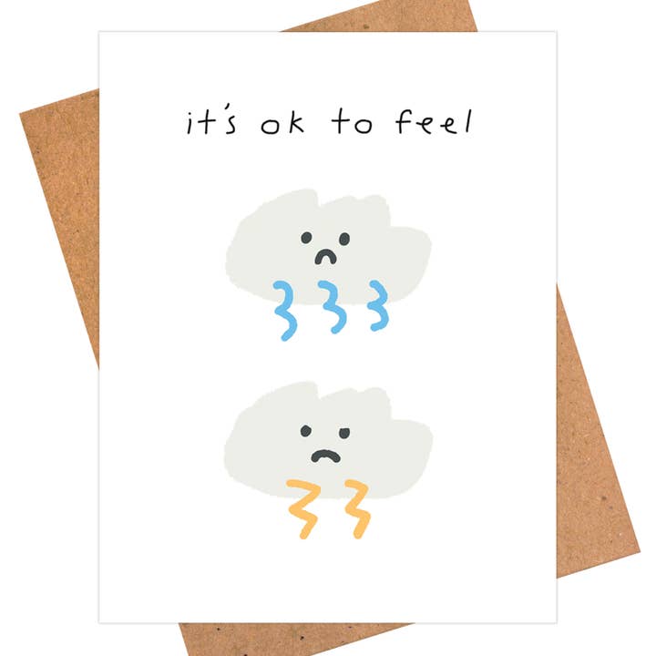 iej studio - Wholesale Sympathy Card - It's Ok To Feel Sympathy Card