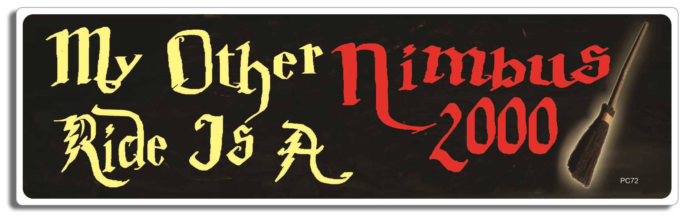 Humper Bumper - Wholesale Sticker - My Other Ride is a Nimbus 2000 -  Funny Bumper Sticker, Car Magnet0