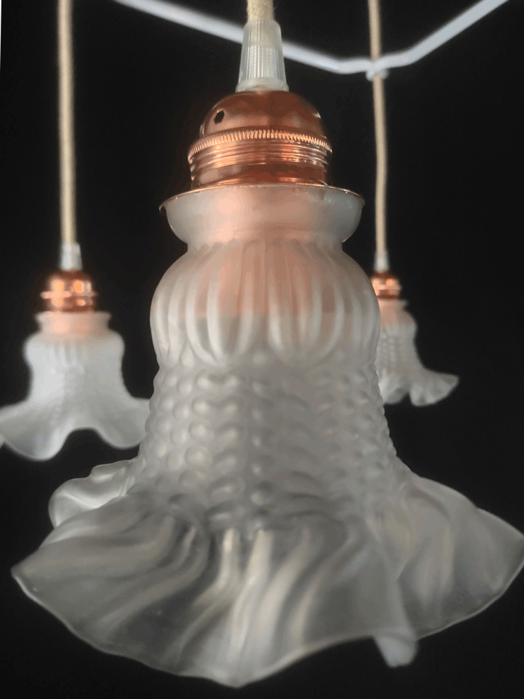 Le Siècle des Lumières - Vendita all'ingrosso Lampadario/lampada a sospensione - Lampada a sospensione Tulipano in vetro con 4 punti luce9