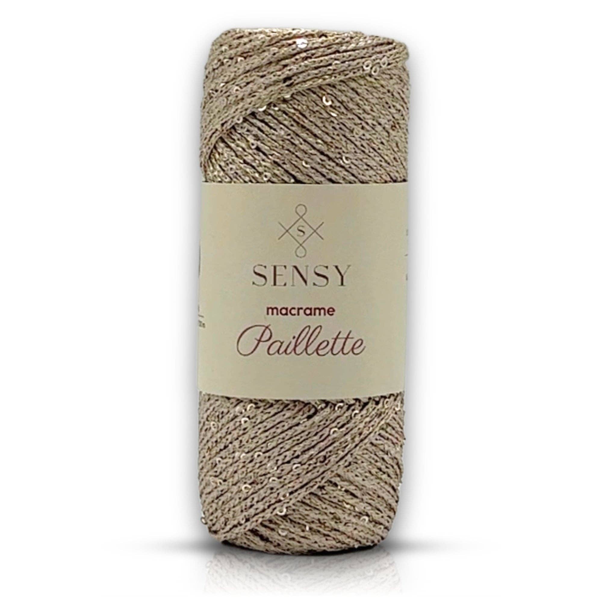 Sensy - Wholesale Craft Supplies - Sensy Paillette Macrame Cord - 109 Yards 100% Polyester6