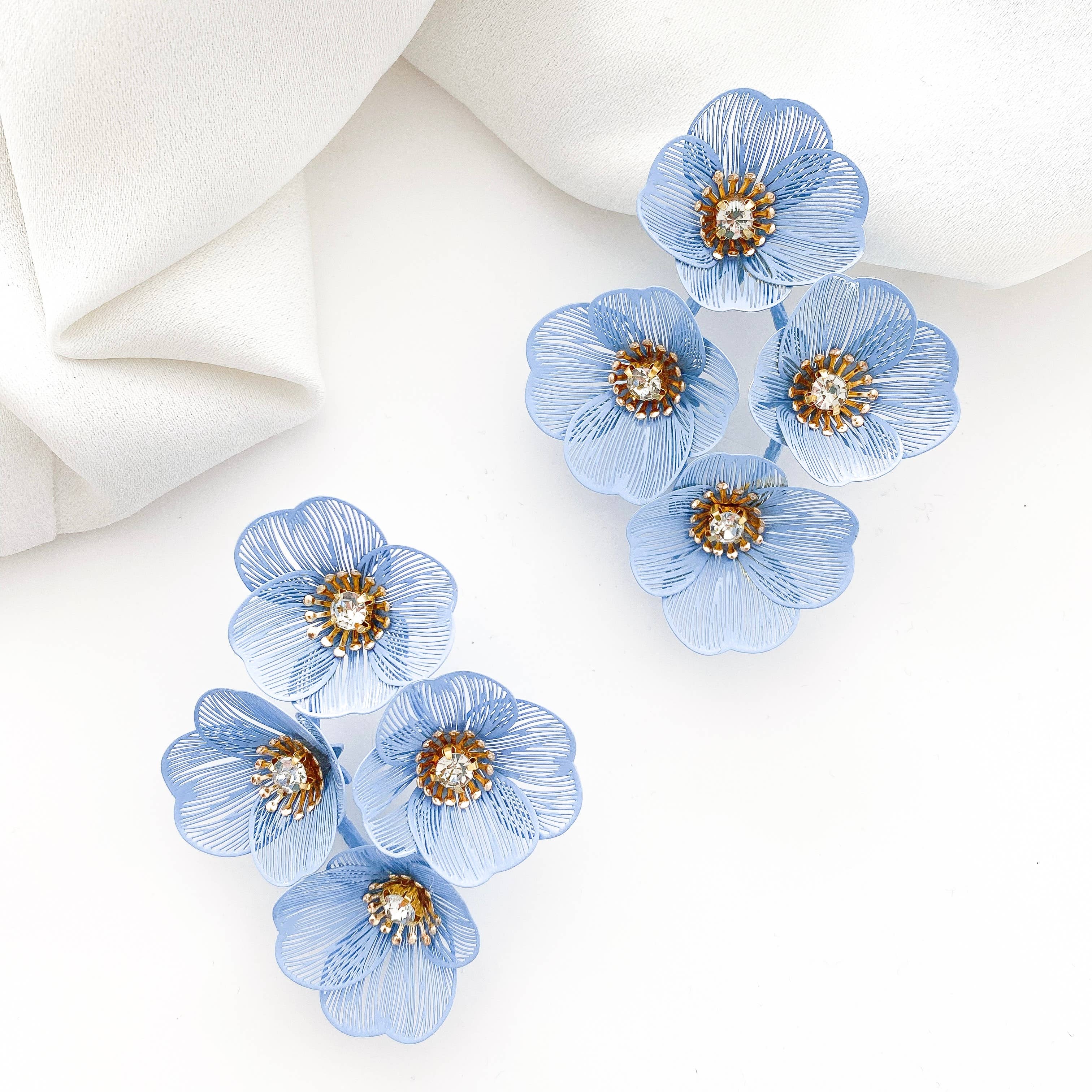 Nicholls Jewellery - Wholesale Dangle Earrings - Large Statement Oh Baby Blue Earrings3