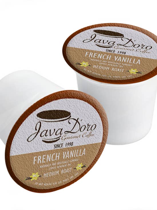 Kaffeepads mit französischem Vanillegeschmack — 18 Stück für den Großhandel von Java Doro