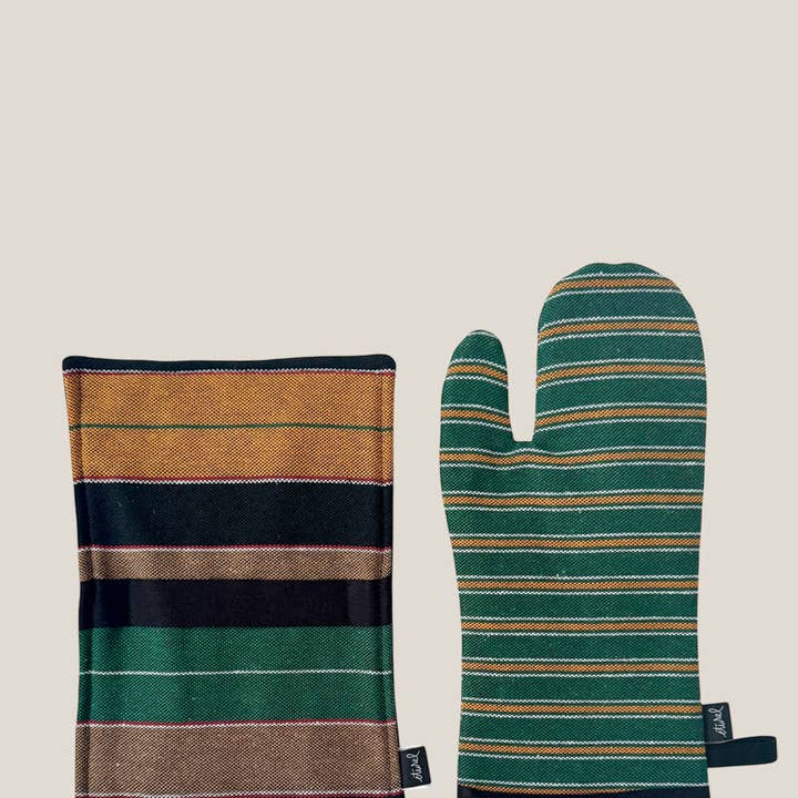 Eturel Madrid - Wholesale Oven Mitt/Pot Holder - Manchego woven oven set1