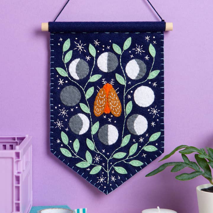 Celestial Pennant Felt Craft Kit | Complete Craft Kit for wholesale by Hawthorn Handmade (US Duties Paid)