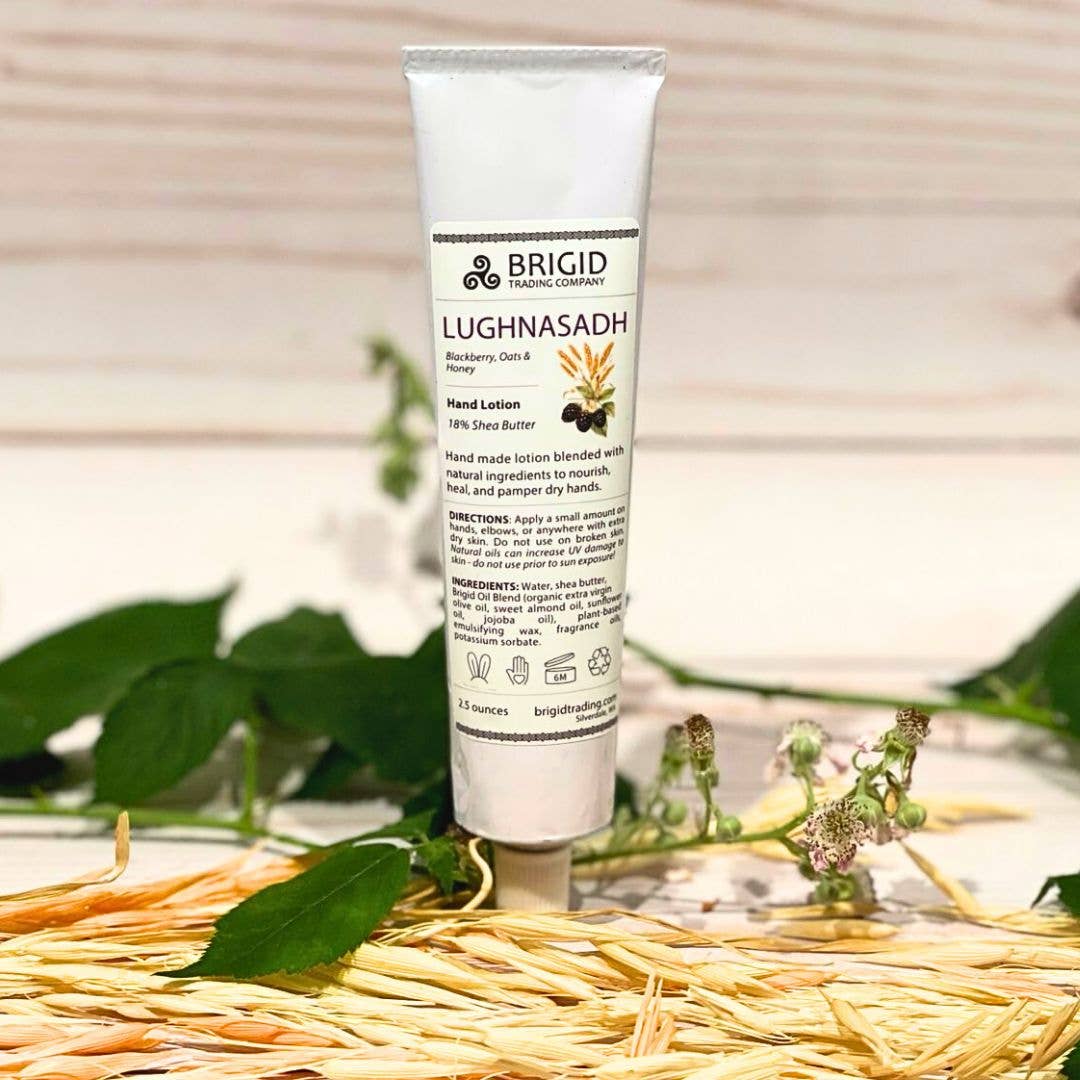 Brigid Trading Company - Wholesale Hand Cream/Lotion - Lughnasadh Natural Hand Lotion - Blackberries, Oats, and Honey1