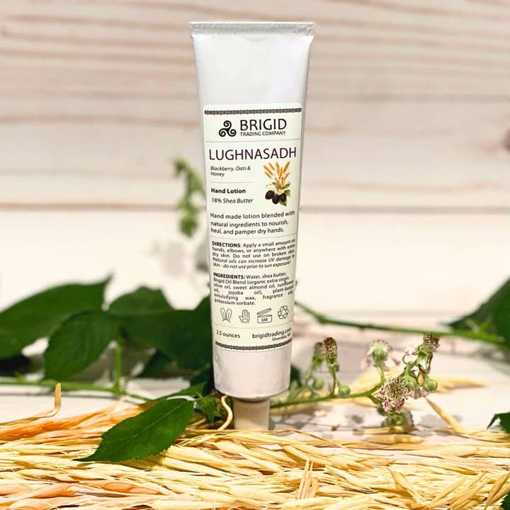 Brigid Trading Company - Wholesale Hand Cream/Lotion - Lughnasadh Natural Hand Lotion - Blackberries, Oats, and Honey1