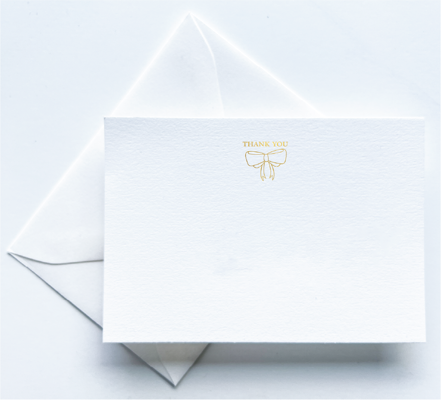 Swish Calligraphy - Wholesale Thank You Card - Thank You Card with Ribbon 3