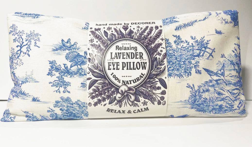 DECORER - Wholesale Meditation Supplies - Weighted - Relaxing Eye Pillow! Lavender -  toile du jouy 5