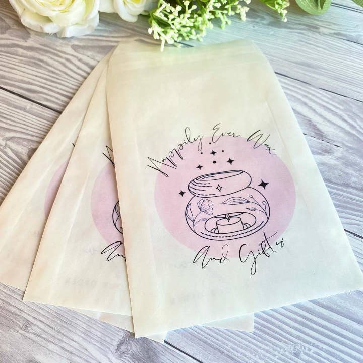 SR Creative Studio - Wholesale Gift Bag - Custom Logo Glassine Wax Melt & Candle Packaging Bag7