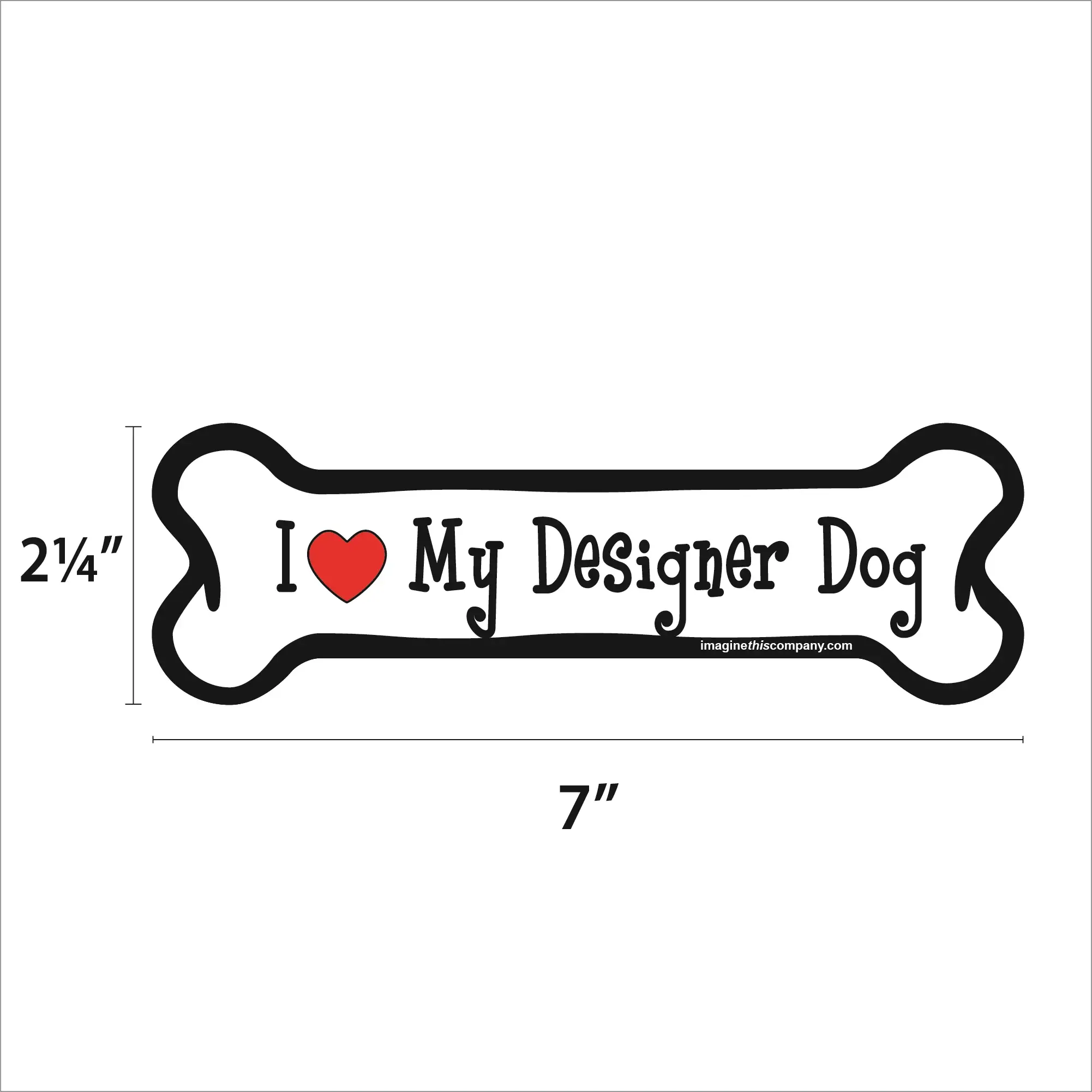 Imagine This Company – Engroshandel Magnet – Designer Hund Bone Magnet1