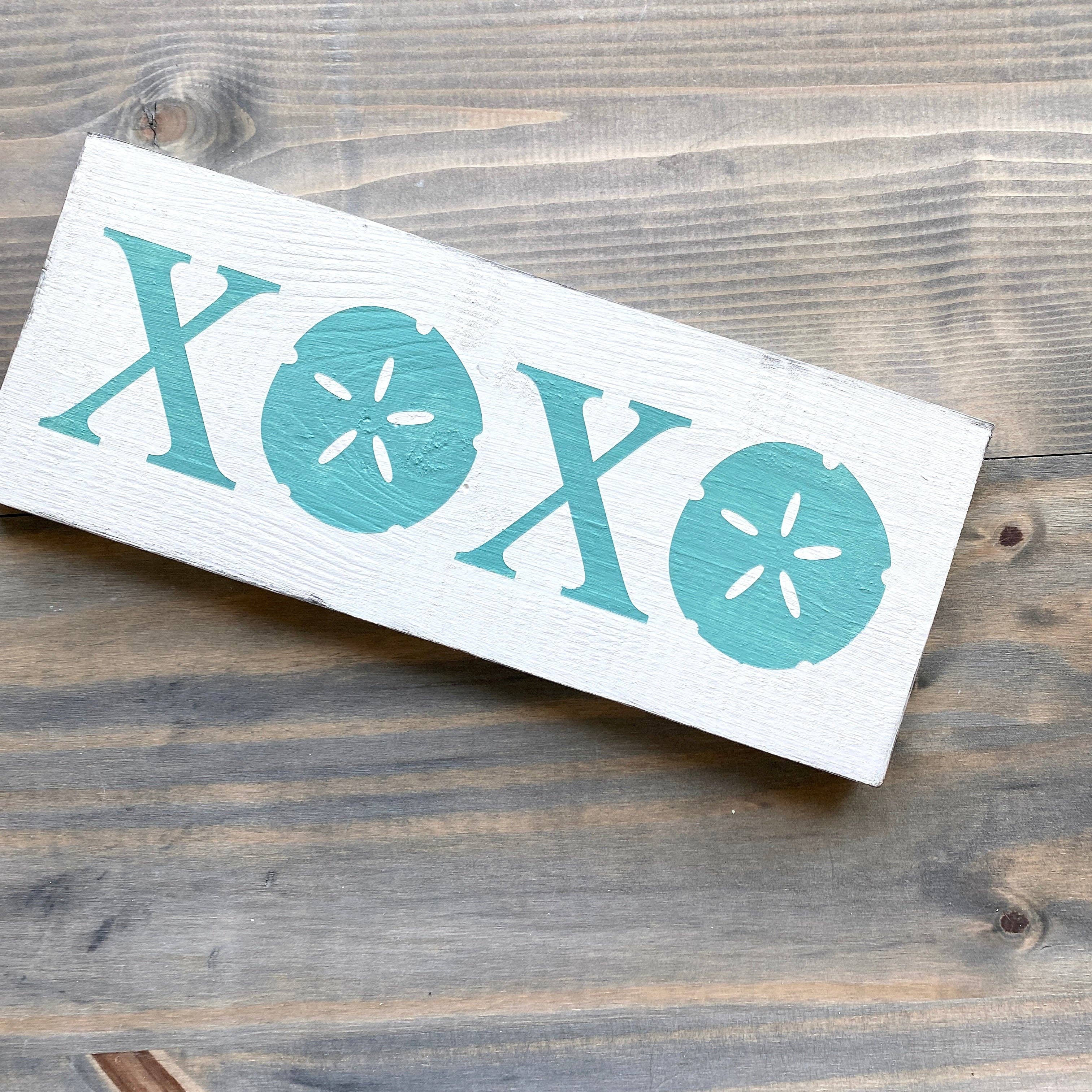 Anchored Soul Designs - Venta al por mayor Letreros - Letrero XOXO de Sand Dollar, regalo de San Valentín, playa, playa, playa5