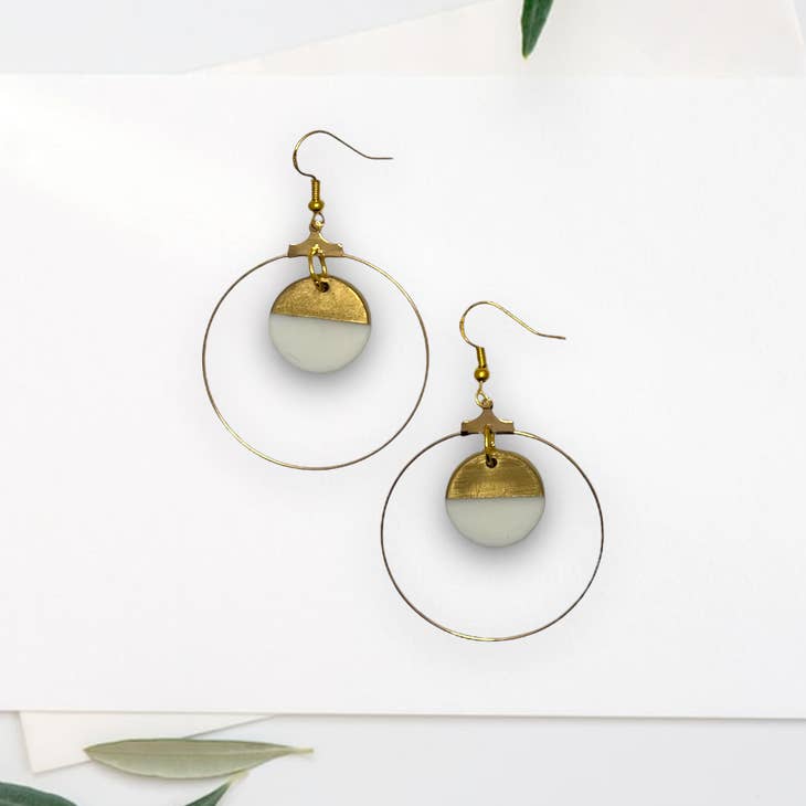 Circle 2025 block earrings