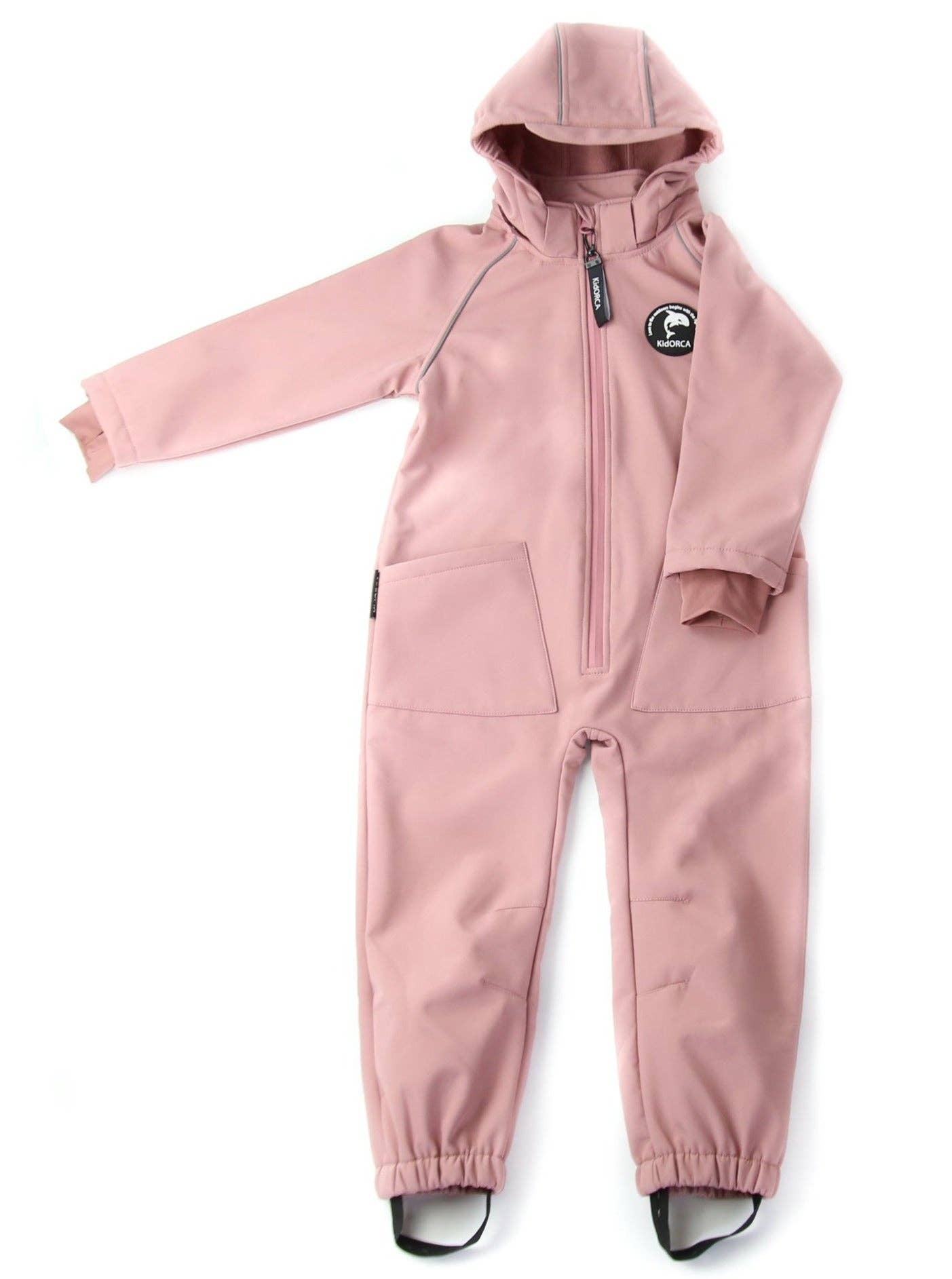 KID.ORCA – wholesale Overalls – Kids – KidORCA Kids Softshell Overall Play Suit _ Ash Rose1