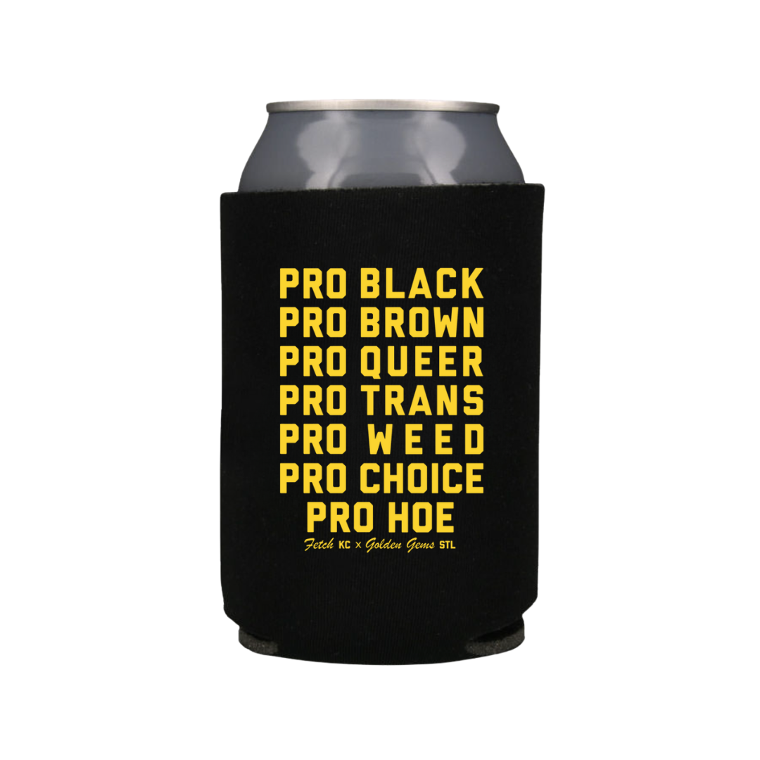 Golden Gems – wholesale Drink huggers & koozies – Pro Hoe Koozie - Black0