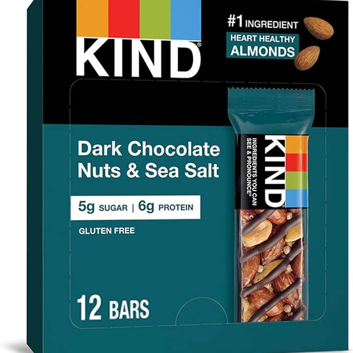 Kind Protain Bar Dark Chocolate Nuts & Sea Salt 1.4 oz 12 ct for wholesale by Snacky Candy