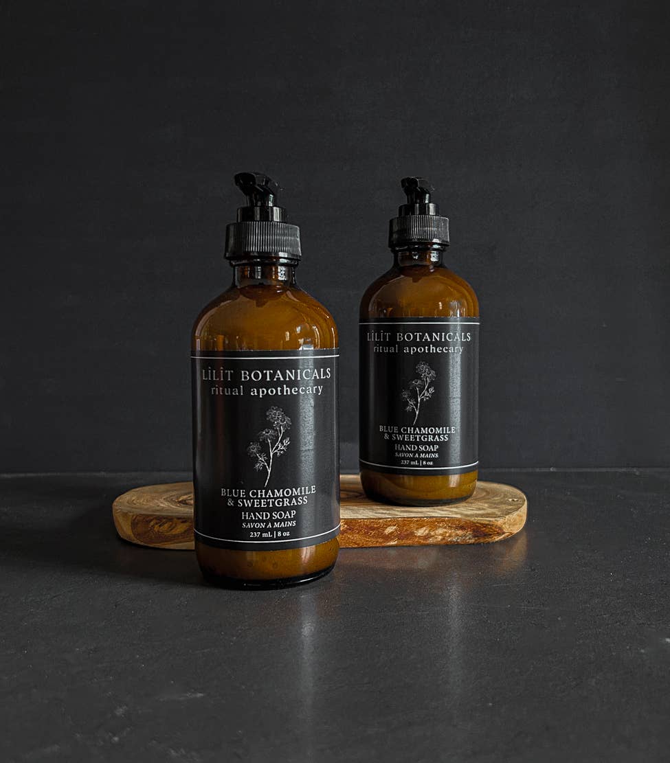 Lilit Botanicals - Venta al por mayor Jabones de manos - Jabón líquido para manos Blue Chamomile & Sweetgrass