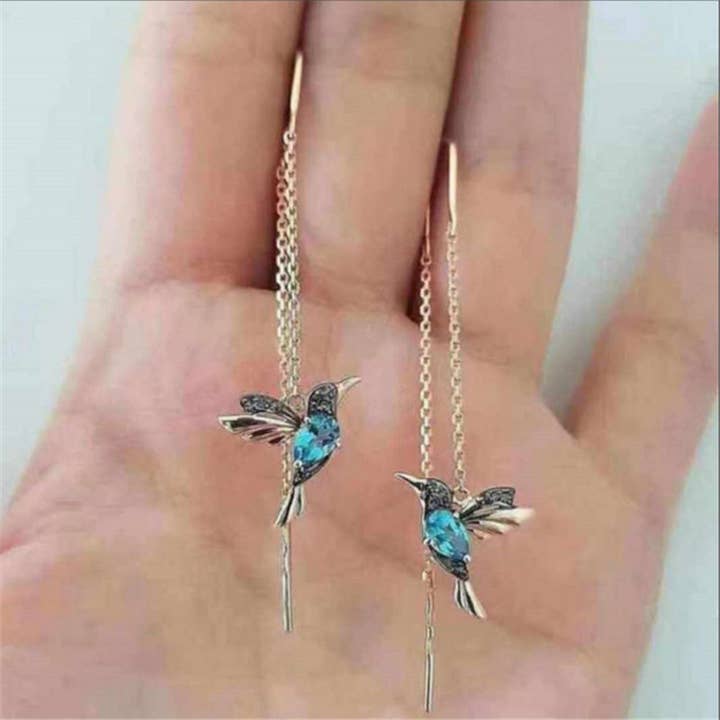 Mint & Lily - Wholesale Dangle Earrings - Hummingbird Drop Earrings3
