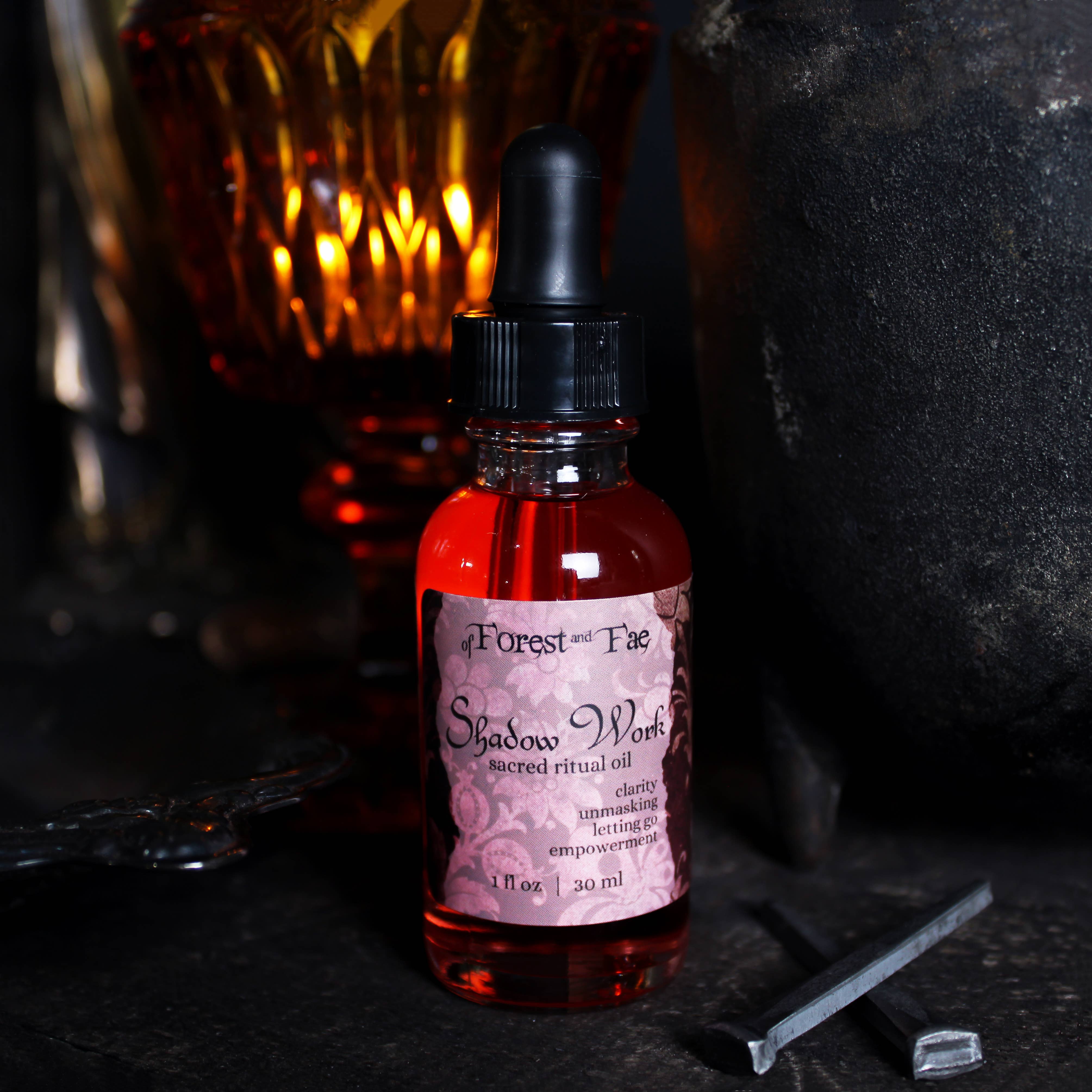 of Forest and Fae - Wholesale Meditation Supplies - Shadow Work Ritual Oil • Herb Infused • Journey Work • Witch4