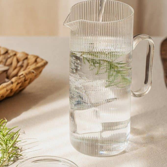 NUTS Innovations - Vente Eau gazeuse - Carafe à eau 1,2 L en verre borosilicate recyclé NUTS Innovations6