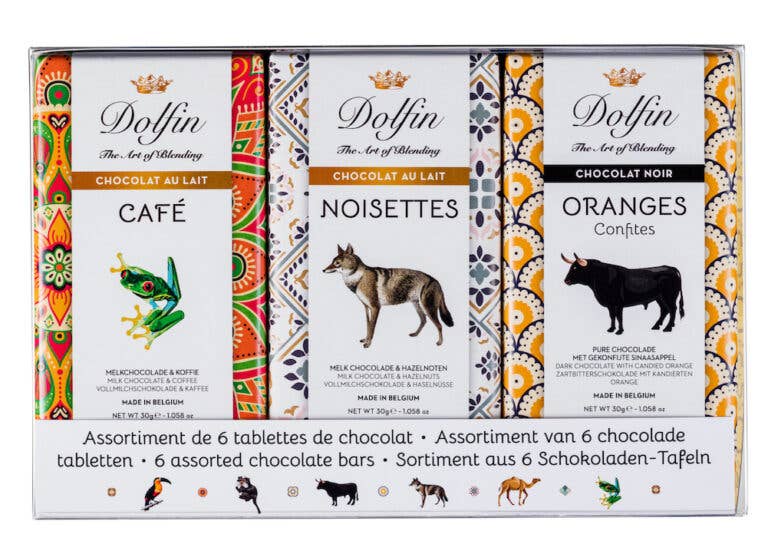 Dolfin - Wholesale Chocolate Bar - 6 “Travel Journal” Tablets0