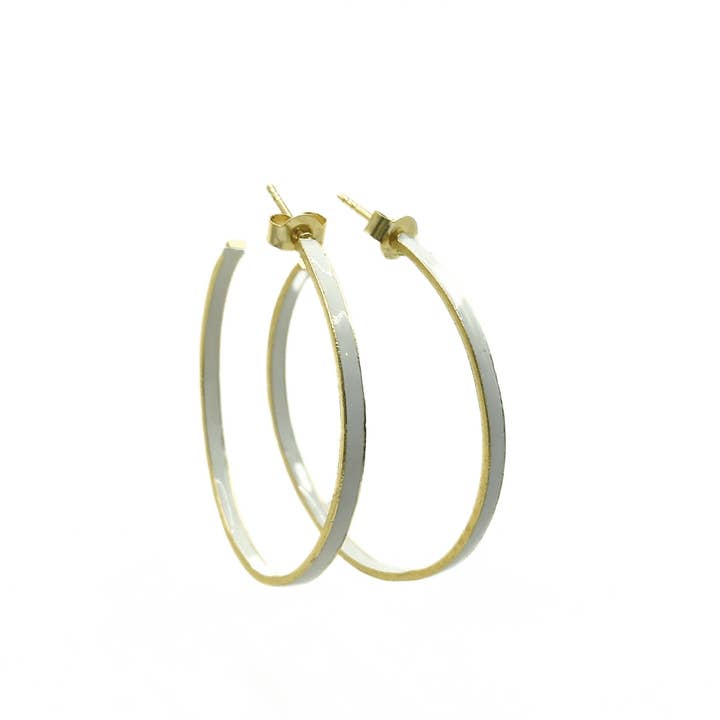 erin gray - Wholesale Hoop Earrings - Mykonos Enameled Hoop Earrings