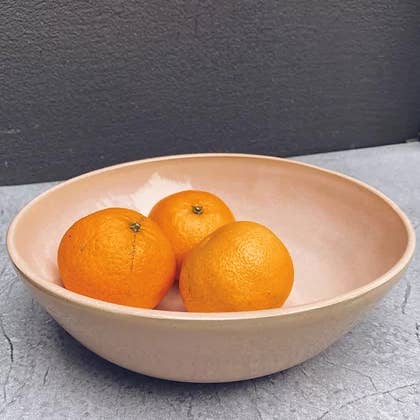 Claycraft - Wholesale Salad Plate - Handmade powder pink salad bowl