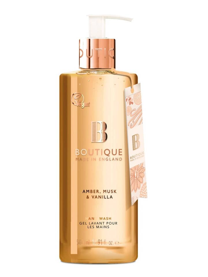 Jabón líquido para manos con ámbar, almizcle y vainilla 500 ml para venta al por mayor de Grace Cole