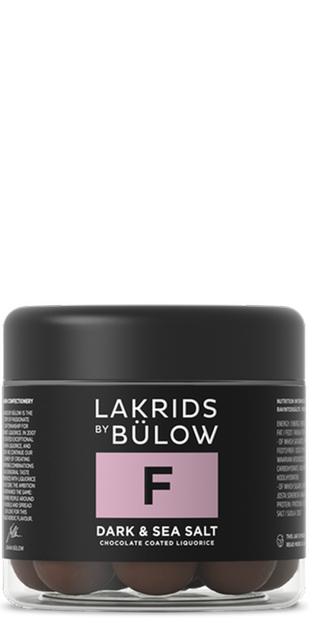 Lakrids by Bülow - Wholesale Chocolate Covered Sweets - F - DARK SEA SALT Chocolate Coated Gourmet Licorice1