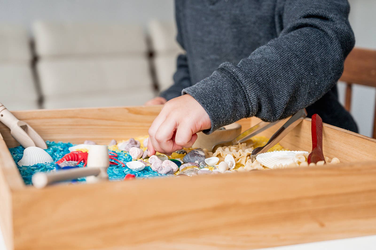 monkey bandit kids - Vente Kit de bricolage – enfant - Kit de jeu sensoriel dans un sac – Prêt à renverser et jouer - Océan4