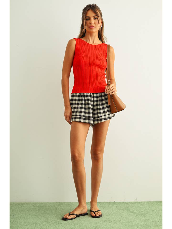 MIOU MUSE - Wholesale Knit Top - Women's - T3779 VISCOSE RIBBED KNITTED TOP43