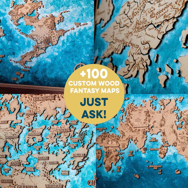 Kustwood – wholesale Karta – Fantasy Wood Kartor. Vi skapade din favorit Fantasy Map