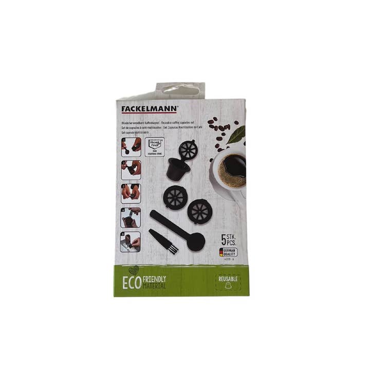 Fackelmann - Venta al por mayor Cápsulas de café - Set de 3 cápsulas de desayuno Nespresso reutilizables