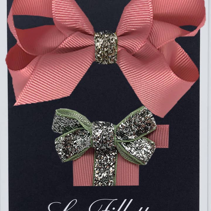 Giftset Maxima et cadeau zilver donkerroze voor wholesale door La Fillette Accessories