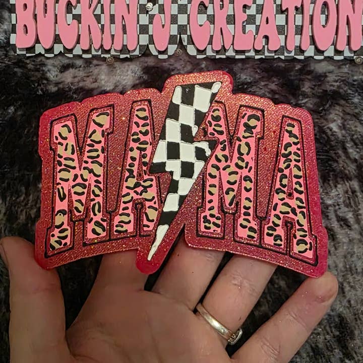Mama Lighting Checker Handmade Car Air Freshener for wholesale by Buckin J Creations