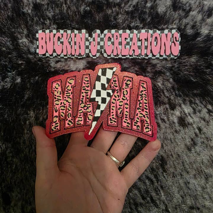 Buckin J Creations - Vendita all'ingrosso Deodorante per auto - Donna - Mama Lighting Checker Profumatore per Auto Fatto a Mano