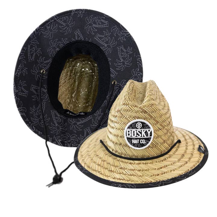 Sombrero de Paja de Palmas Oscuras para Niño Pequeño para venta al por mayor de Bosky Hat Co.