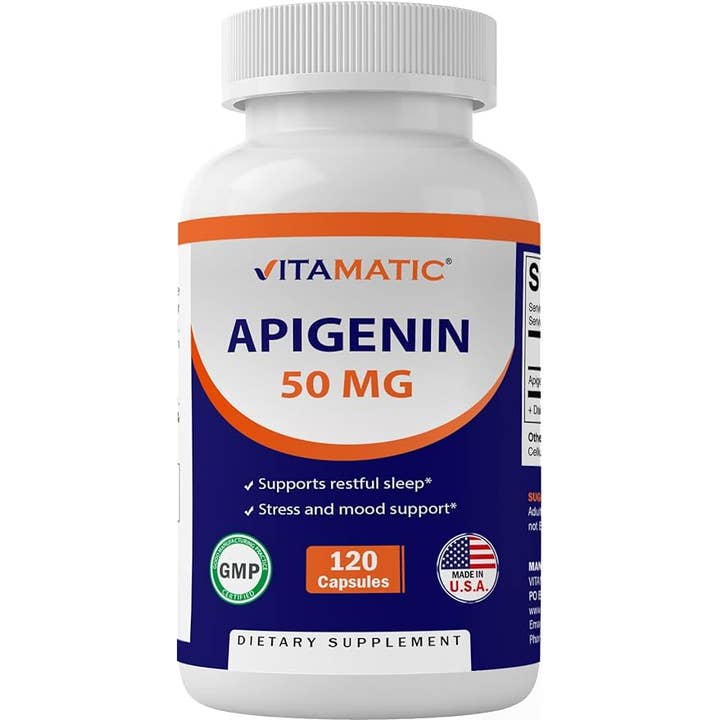 Vitamatic Apigenin 50mg | 120 Vegetarian Capsules for wholesale by Vitamatic