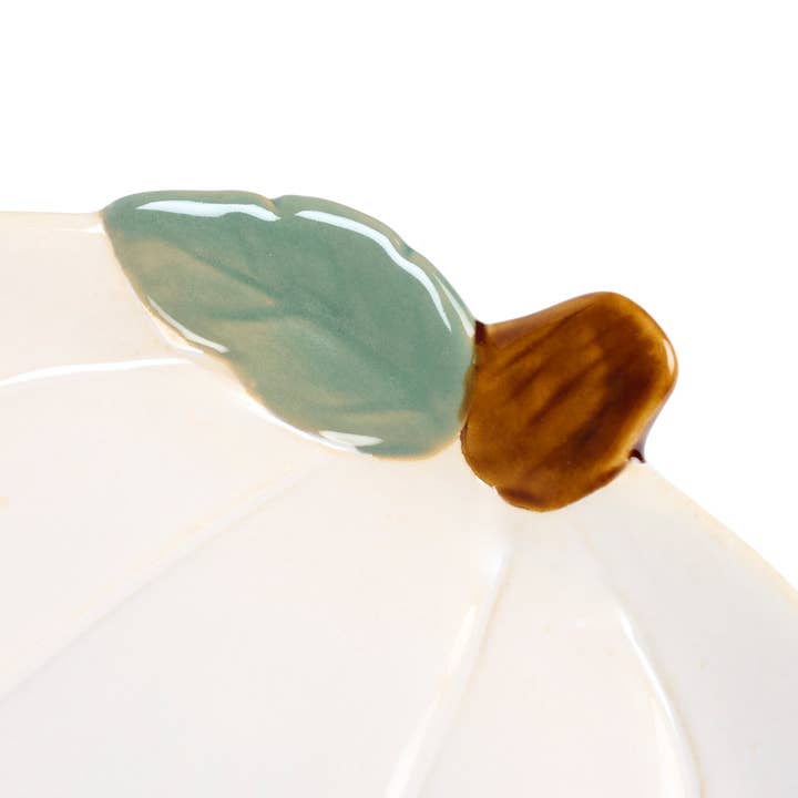 Primitives by Kathy - Wholesale Decorative Plate/Dish/Bowl - White Pumpkins Plate Set2