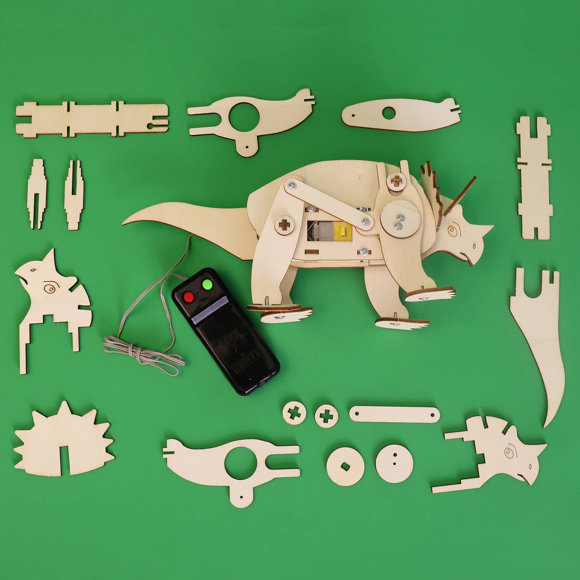 Kitsville - Wholesale DIY Craft Kit - Kids - Dinosaur Robot DIY Kit - Triceratops, STEM Toy, Craft Kit1