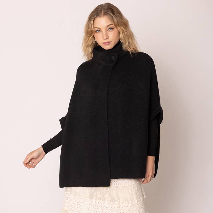 Sensibling Corp. - Wholesale Cardigan - Women's - Solid Neck Button Cardigan
8