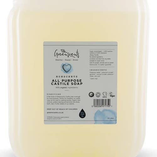 Greenscents Ltd – wholesale Liquid laundry detergent – Greenscents Organic Castile Soap1