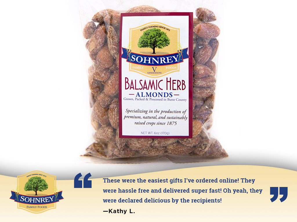 Sohnrey Family Foods LLC - Wholesale Nuts - Balsamic Herb Almonds 6 oz1