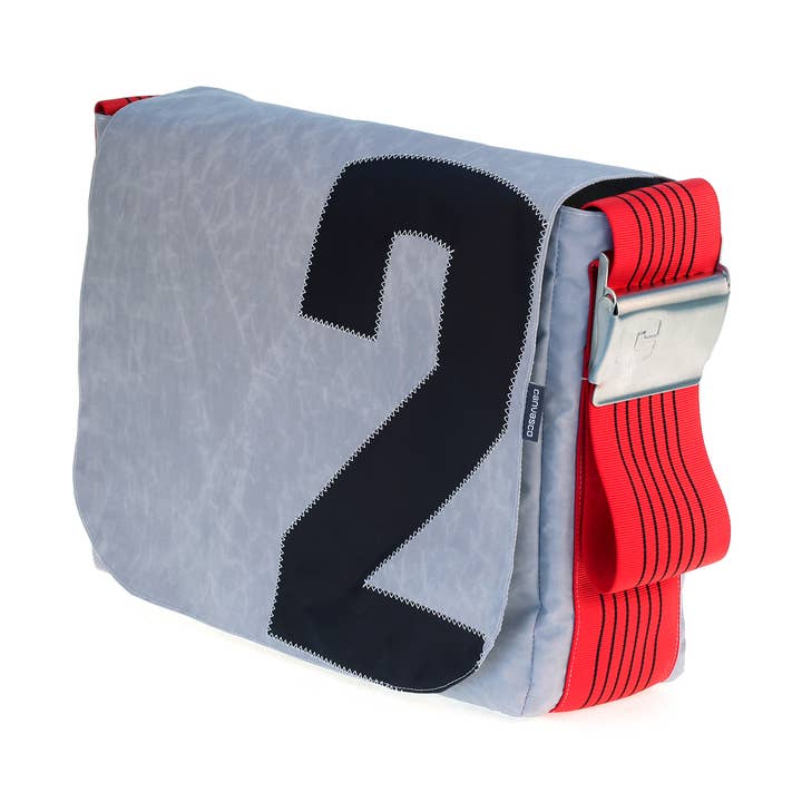 SAC L, Collection en toile, gris, rouge pour la vente par Canvasco GmbH