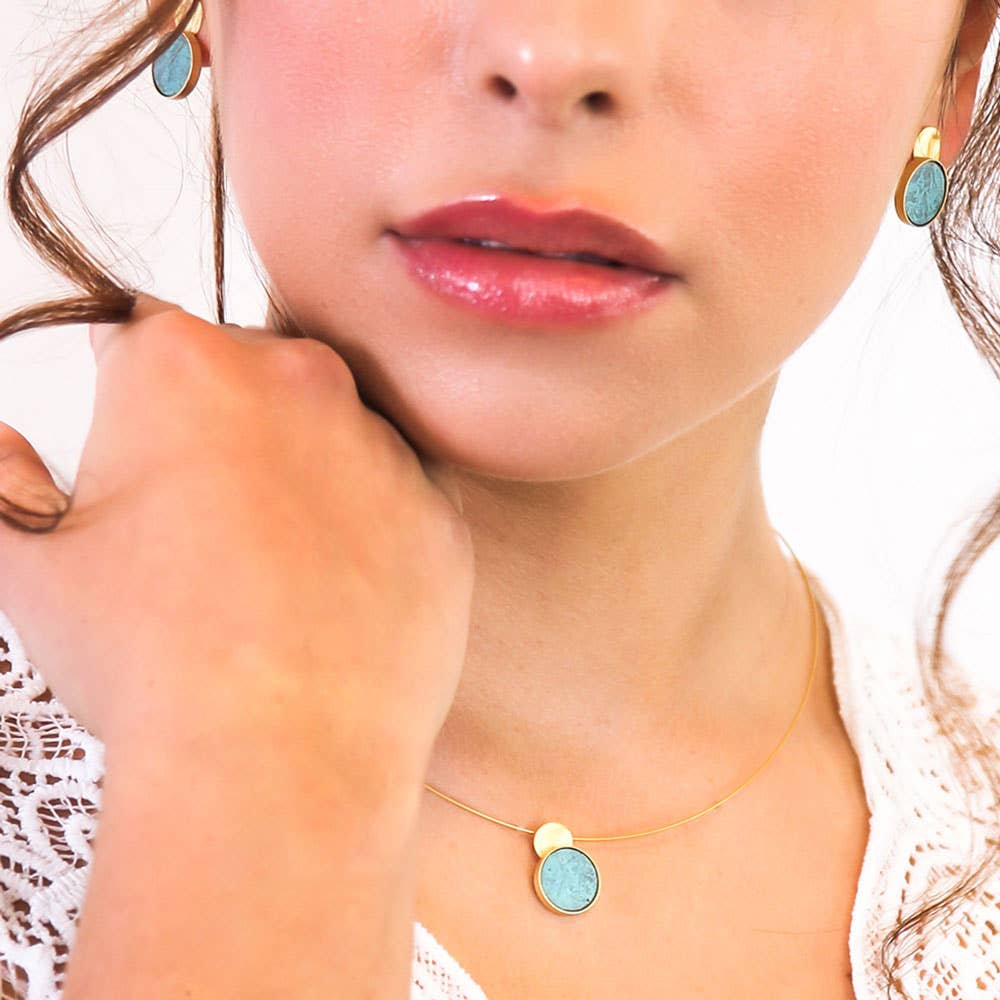 Sergio Engel jewellery – Großhandel Kette mit Anhänger/Charm – Patina Kette 07 Seilkette mit kleinem Anhänger1