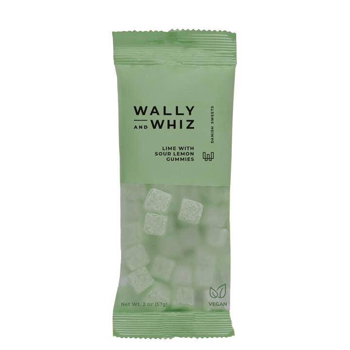 Belgium's Chocolate Source - Wholesale Gummy - Wally & Whiz Lime with Sour Lemon Gummies 12/2 oz
