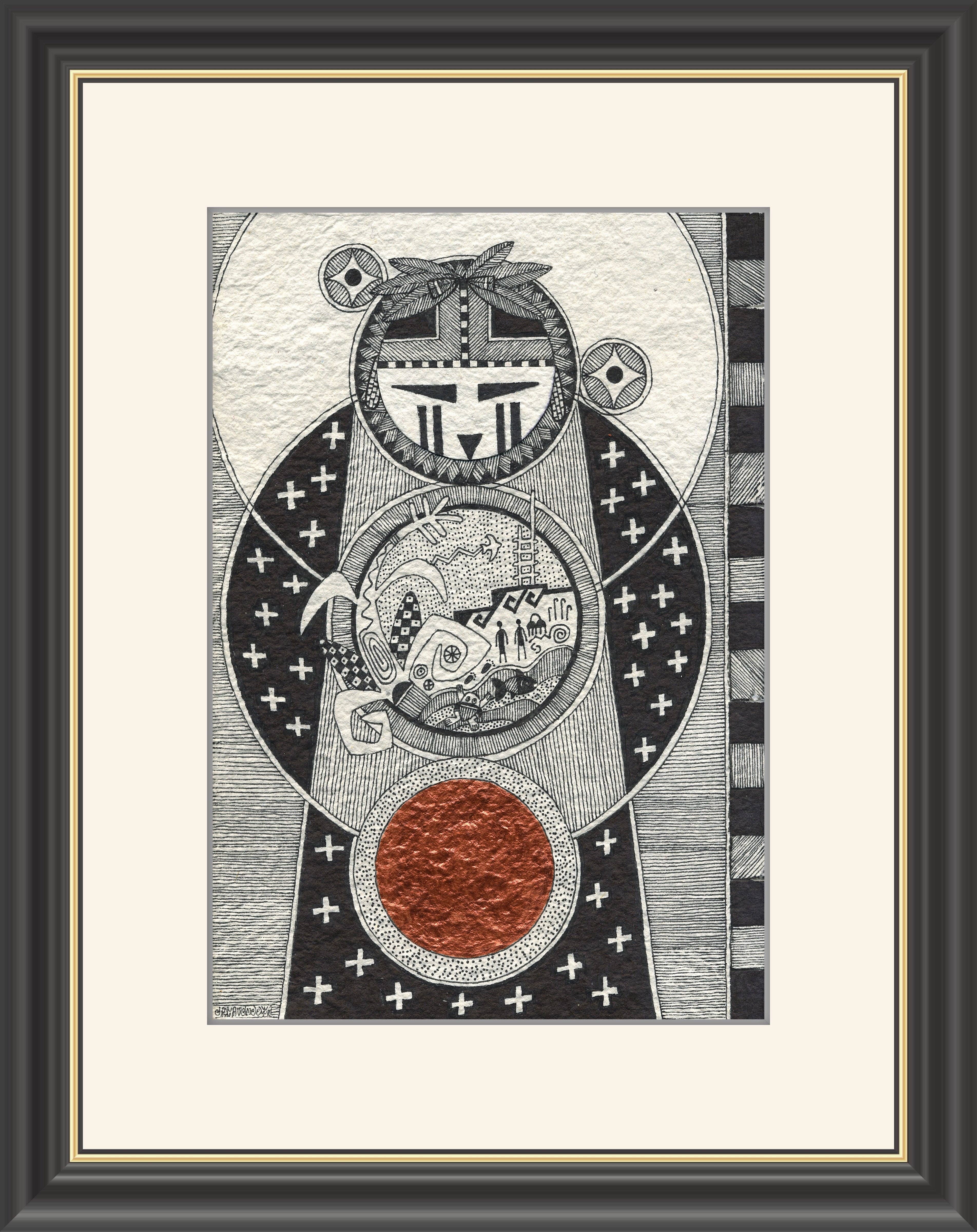 Fourth World Design - Wholesale Art Print - Muuyaw Mómoki -  The Moon Becoming Eclipsed3