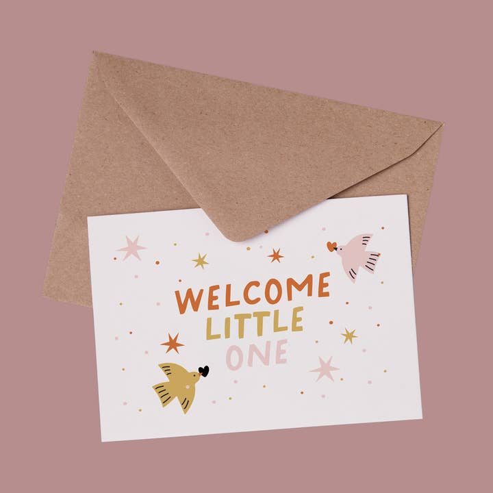 Carte - Welcome little one pour la vente par Les Petites Dates