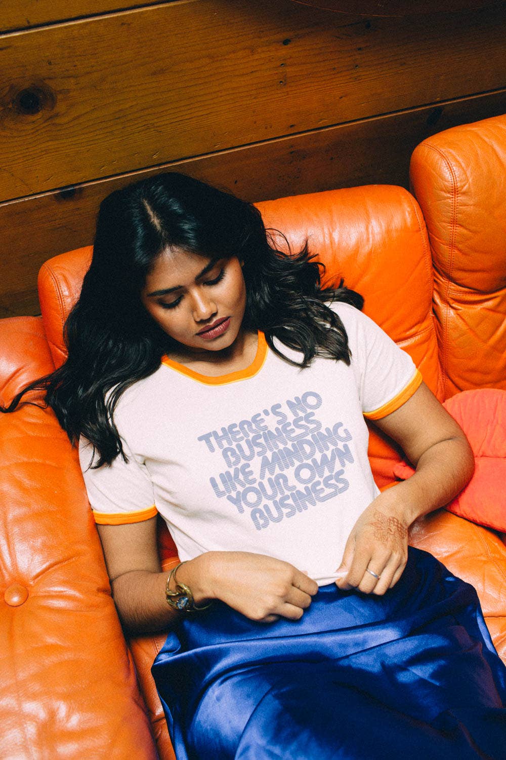 The Bee & The Fox - Wholesale Screen Printed T-Shirt - Women's - There's No Business Like Minding Your Own Business1