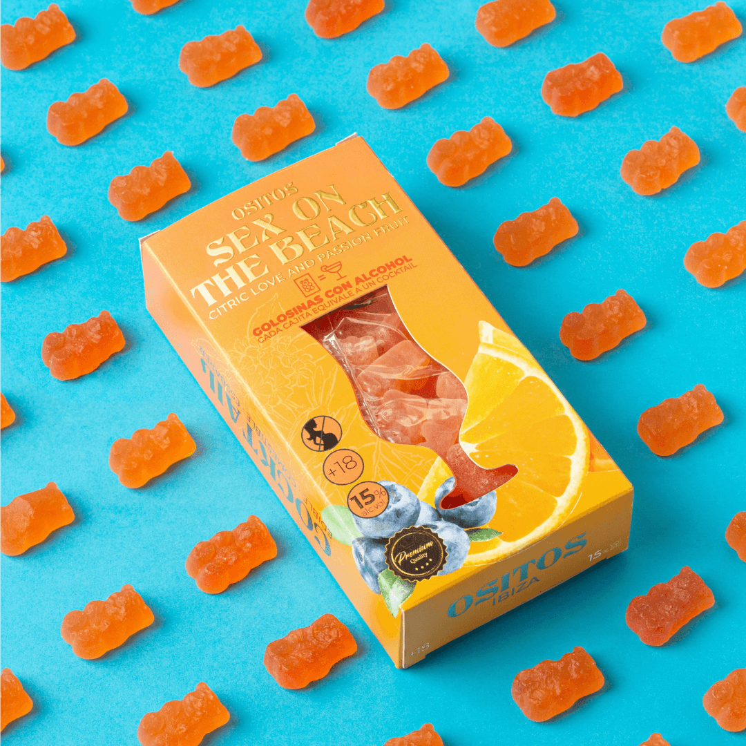 Gudis - Wholesale Gummy - Alcohol Gum - Sex On The Beach Cocktail Box 70g2