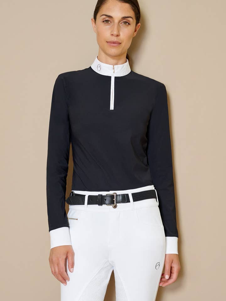 Mahon langærmet showskjorte for engroshandel hos SHOW U EQ